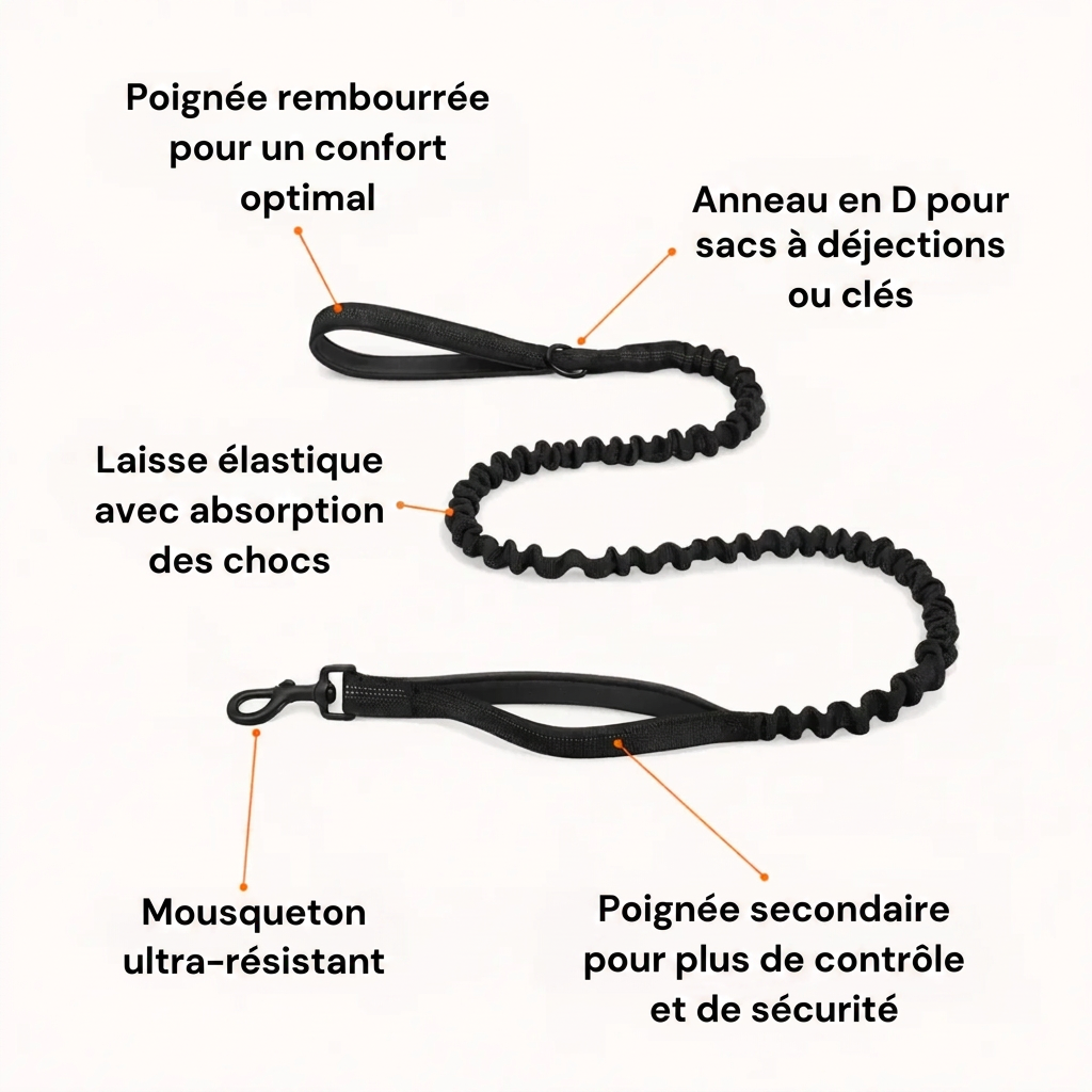 Laisse amortissante